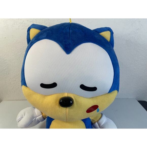 SONIC And Friends Sonic The Hedgehog Sleeping Large Plush 15" Doll Sega New Soft - Picture 13 of 13